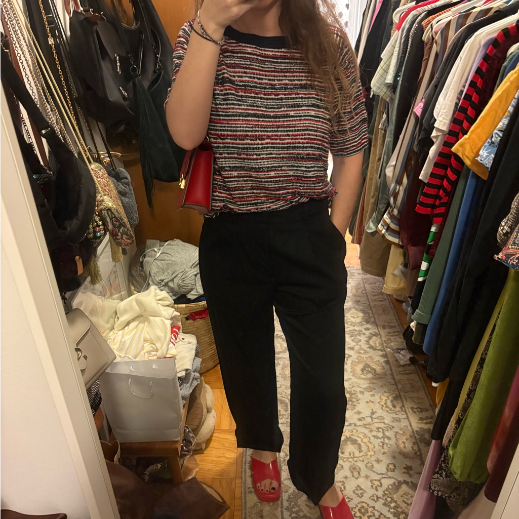 J. Crew Bead Short Sleeve Sweater